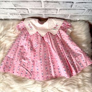 Vintage Polly flinders‎ Pink Floral infant dress Dress